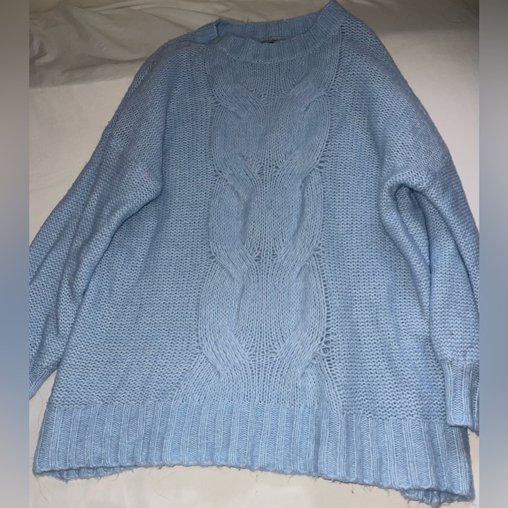 Aerie over sized baby blue sweater